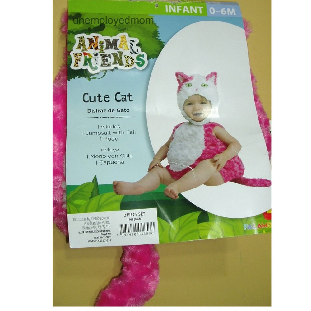 Cute Cat 2 pc Animal Friends Infants Costume
